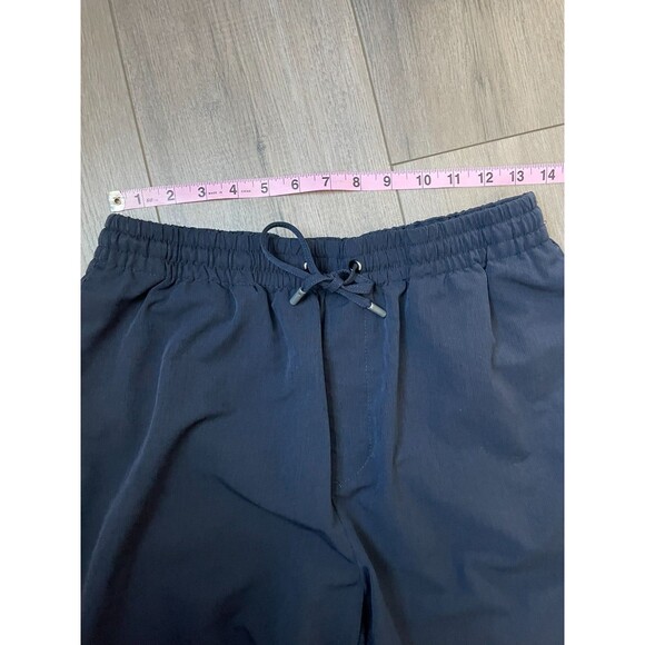 Zara Men's Navy Blue Drawstring Casual Tailored Pockets Shorts Size M - Picture 4 of 8